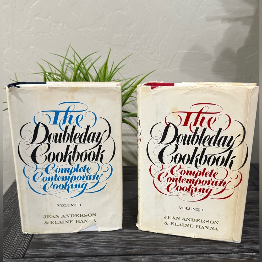 The Doubleday Cookbook Complete Contemporary Cooking 1975 Jean Anderson 2 volume